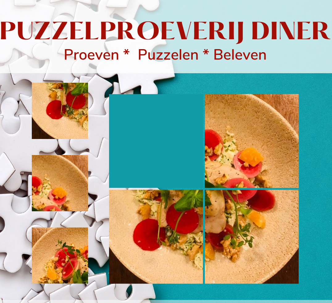 Arrangement Puzzelproeverij Diner bij Lokaal Zeven in Tilburg