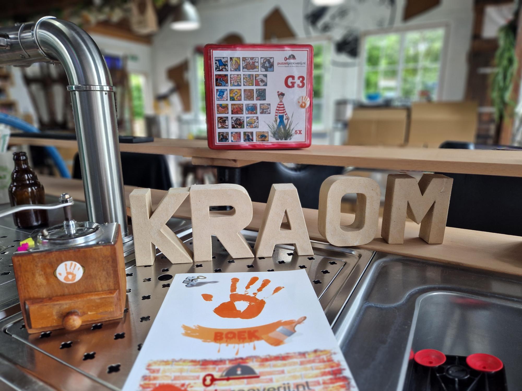 Arrangement KRAOM PUZZEL PREUF ARRANGEMENT bij Kraom Brouwerij in Heythuysen
